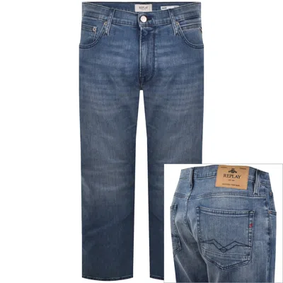 Replay Aideen Straight Fit Jeans Medium Blue