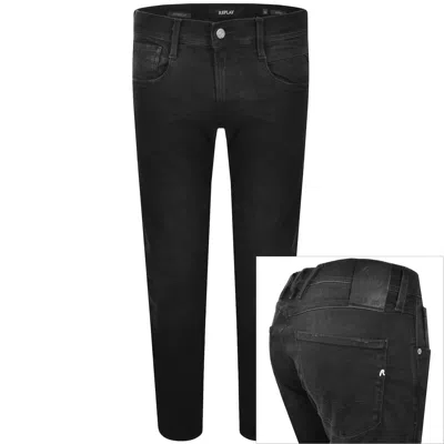 REPLAY REPLAY ANBASS HYPERFLEX JEANS BLACK