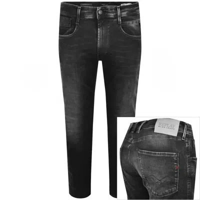 Replay Anbass Hyperflex Jeans Black