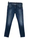 Replay Mens Mickym Hyperflex Jeans In Dark Blue In Blue