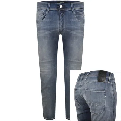 Replay Anbass Slim Fit Jeans Light Wash Blue