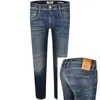 Replay Anbass Slim Fit Mid Wash Jeans Blue In Blue
