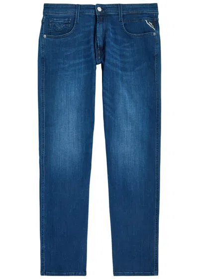 Replay Anbass Slim-leg Jeans In Blue