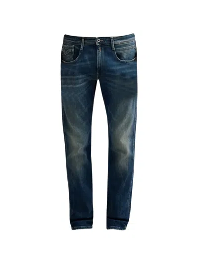 Replay Anbass Slim-fit Jeans In Blue