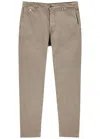 Replay Benni Hyperflex X,lite Cotton-blend Chinos In Beige