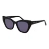 Replay Black Plastic Sunglasses In Black