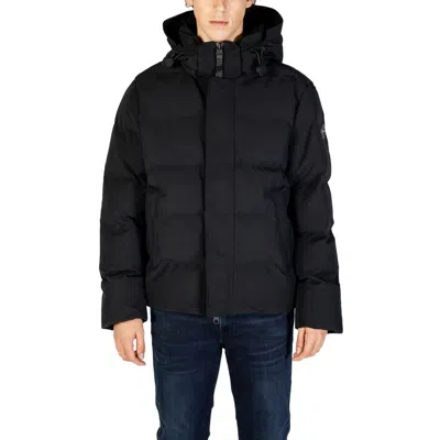 Replay Black Polyamide Jackets & Men's Coat