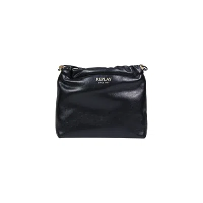 Replay Black Polyester Handbag