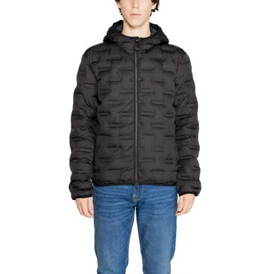 Replay Black Polyester Jackets & Men's Coat