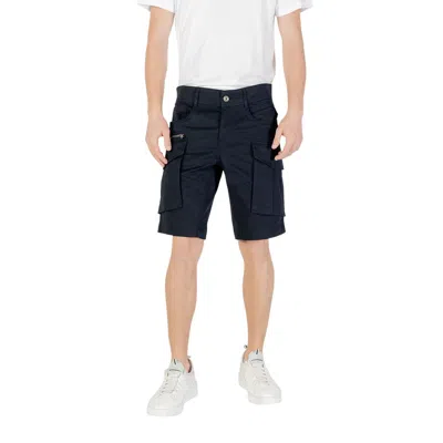 REPLAY BLUE COTTON BERMUDA SHORTS