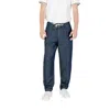 Replay Blue Cotton Pant In Multi