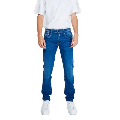 Replay Blue Cotton Relaxed Fit Men's Jean