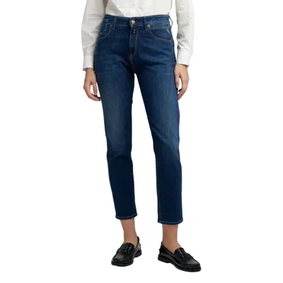 Replay Blue Cotton Skinny Jeans