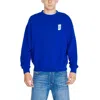 Replay Blue Cotton Sweater In Blue