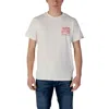 Replay Cream Cotton T-shirt In White