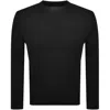 Replay Crew Neck Knit Jumper Black In Black