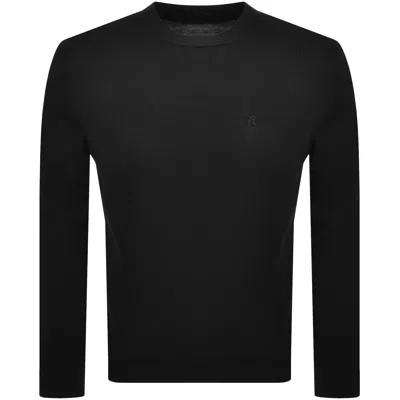 Replay Crew Neck Knit Jumper Black