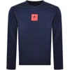 Replay Crew Neck Sweatshirt Navy In Navy