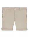 Replay Cuffed Chino Shorts In Neutral