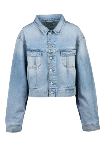 Replay Denim Jacket - Light Blue