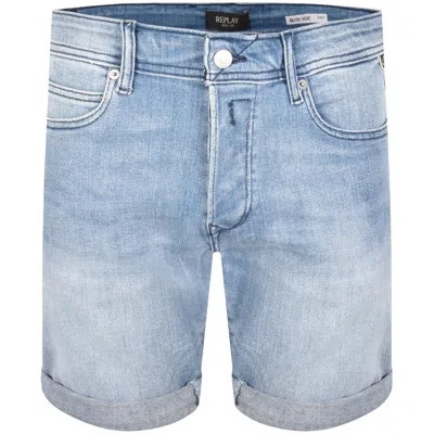 Replay Denim Shorts Blue In Multi