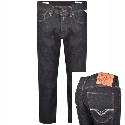 Replay Deryck Regular Fit Jeans Blue In Black