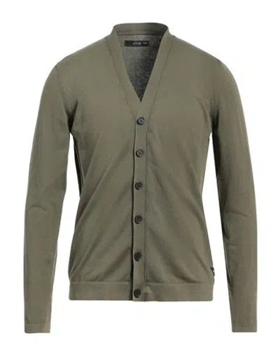 Replay Essential Man Cardigan Military Green Size M Cotton