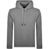 Replay Fleece Hoodie Lead Grey In Grey