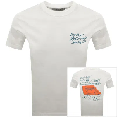 Replay Graphic T Shirt Off White