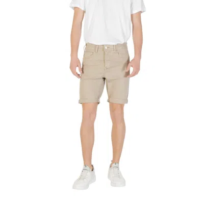 Replay Cotton-twill Shorts In Neutral