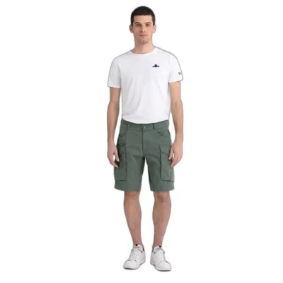 Replay Green Cotton Bermuda In Multi