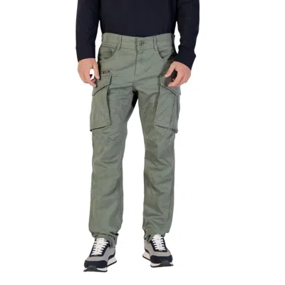 Replay Green Cotton Relaxed Fit Jeans In Gray