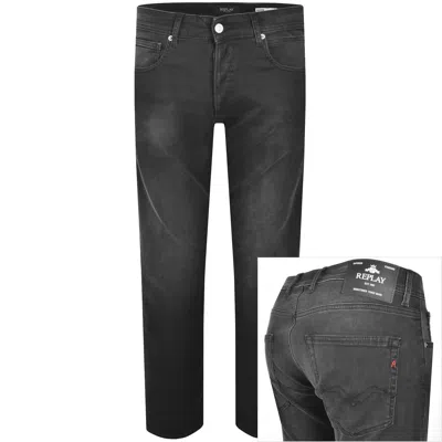 Replay Grover Straight Fit Jeans Black