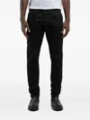 Replay Hyperflex Belt-loops Jeans In Black