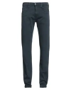 Replay Hyperflex Man Pants Navy Size 29w-32l Cotton, Elastomultiester, Elastane In Blue