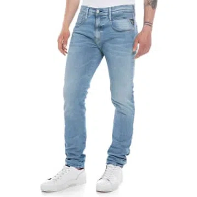 Replay Hyperflex Re-  Anbass Slim Tapered Jeans In Blue