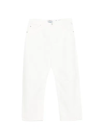 Replay Janie Logo-patch Jeans In White