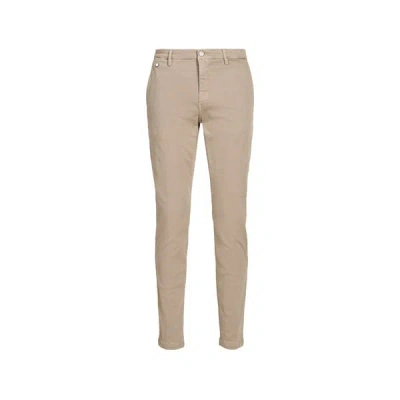 Replay Jeans Slim Uni En Coton Mélangé In Neutral