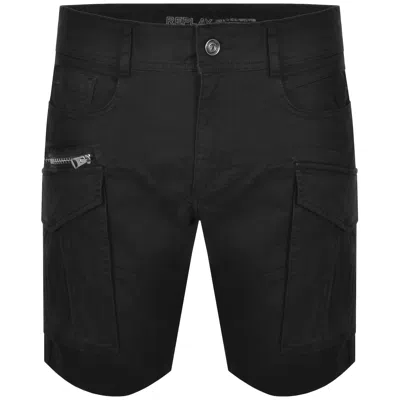 Replay Joe Cargo Shorts Black
