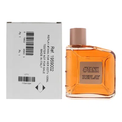 Replay Ladies #tank For Her Edt 3.38 oz (tester) Fragrances 679602959025 In Orange