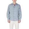 Replay Light Blue Cotton Shirt In Multi