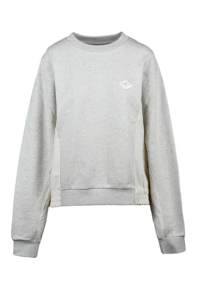 Replay Light Grey Women Cotton Sweatshirt In White
