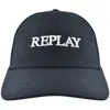 Replay Logo Baseball Cap Blue In Blue