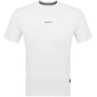 Replay Logo T Shirt White