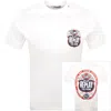 Replay Logo T Shirt White In White