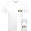 Replay Logo T Shirt White In White