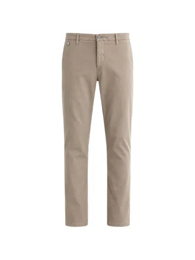 Replay Logo-plaque Slim-fit Jeans In Brown