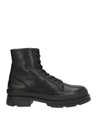 Replay Man Ankle Boots Black Size 9 Leather