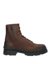 Replay Man Ankle Boots Chocolate Brown Size 9 Leather In Brown