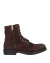 REPLAY REPLAY MAN ANKLE BOOTS DARK BROWN SIZE 9 LEATHER